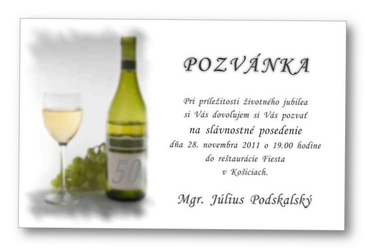 Jubilejná pozvánka č. 110