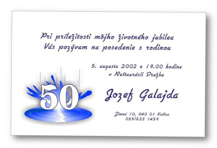 Jubilejná pozvánka č. 118