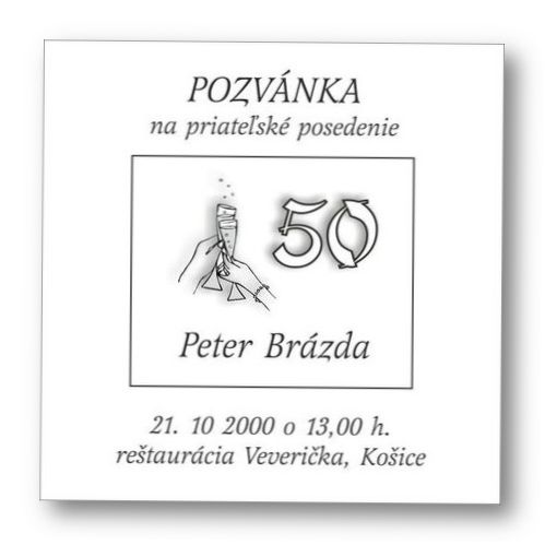 Jubilejná pozvánka č. 134