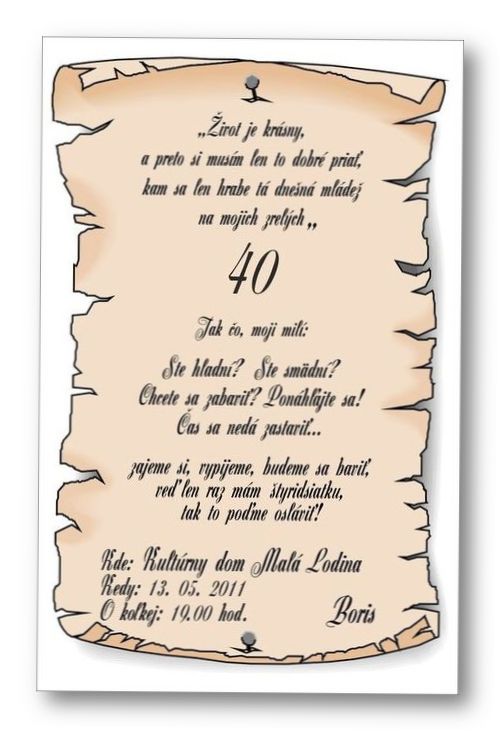 Jubilejná pozvánka č. 14