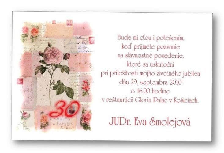 Jubilejná pozvánka č. 20