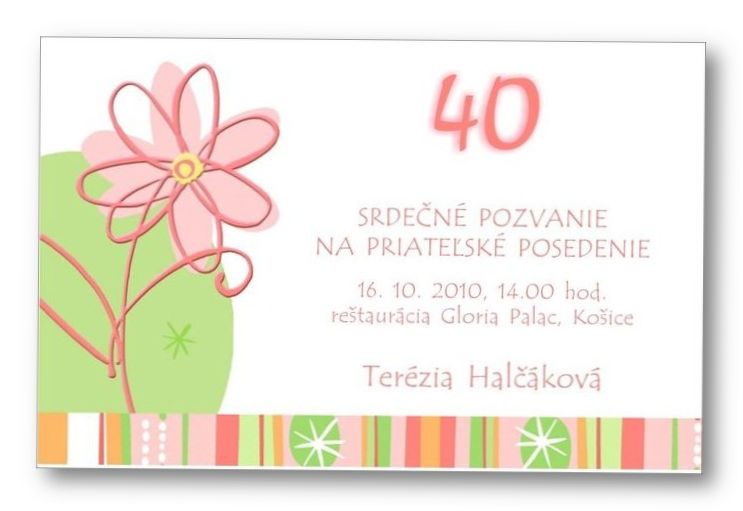 Jubilejná pozvánka č. 22