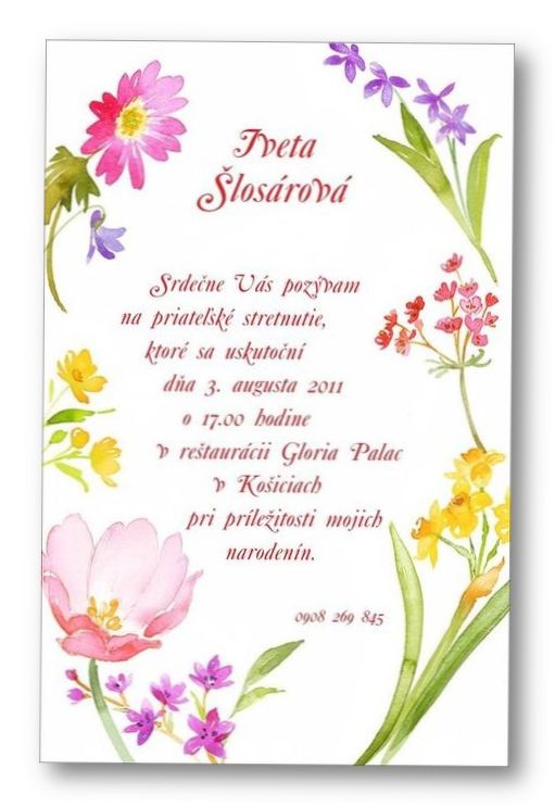 Jubilejná pozvánka č. 24