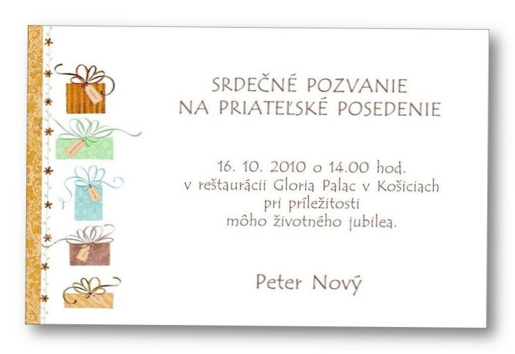 Jubilejná pozvánka č. 28