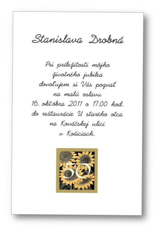 Jubilejná pozvánka č. 30