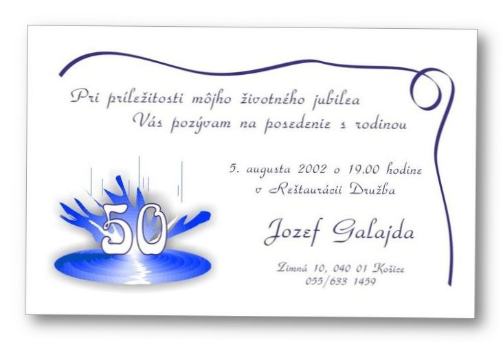 Jubilejná pozvánka č. 39