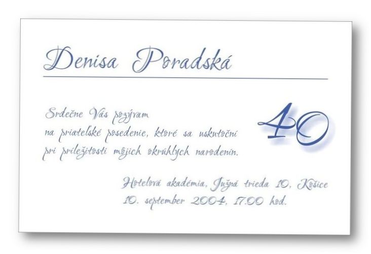 Jubilejná pozvánka č. 4