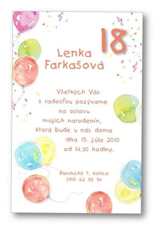 Jubilejná pozvánka č. 41