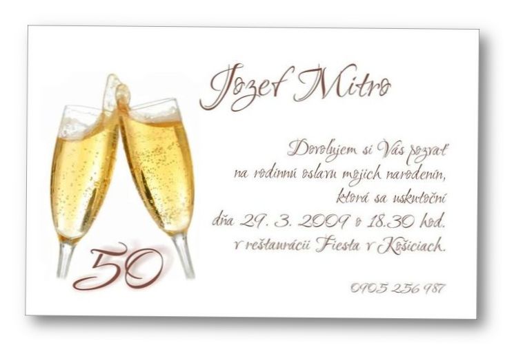 Jubilejná pozvánka č. 98